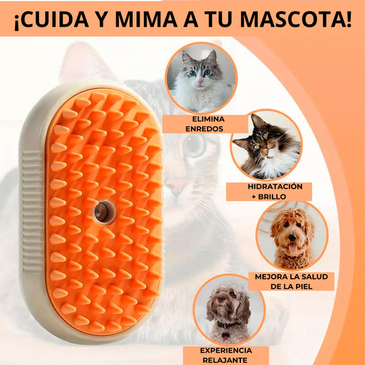 SpaPet+  Cepillo Vaporizador para Mascota