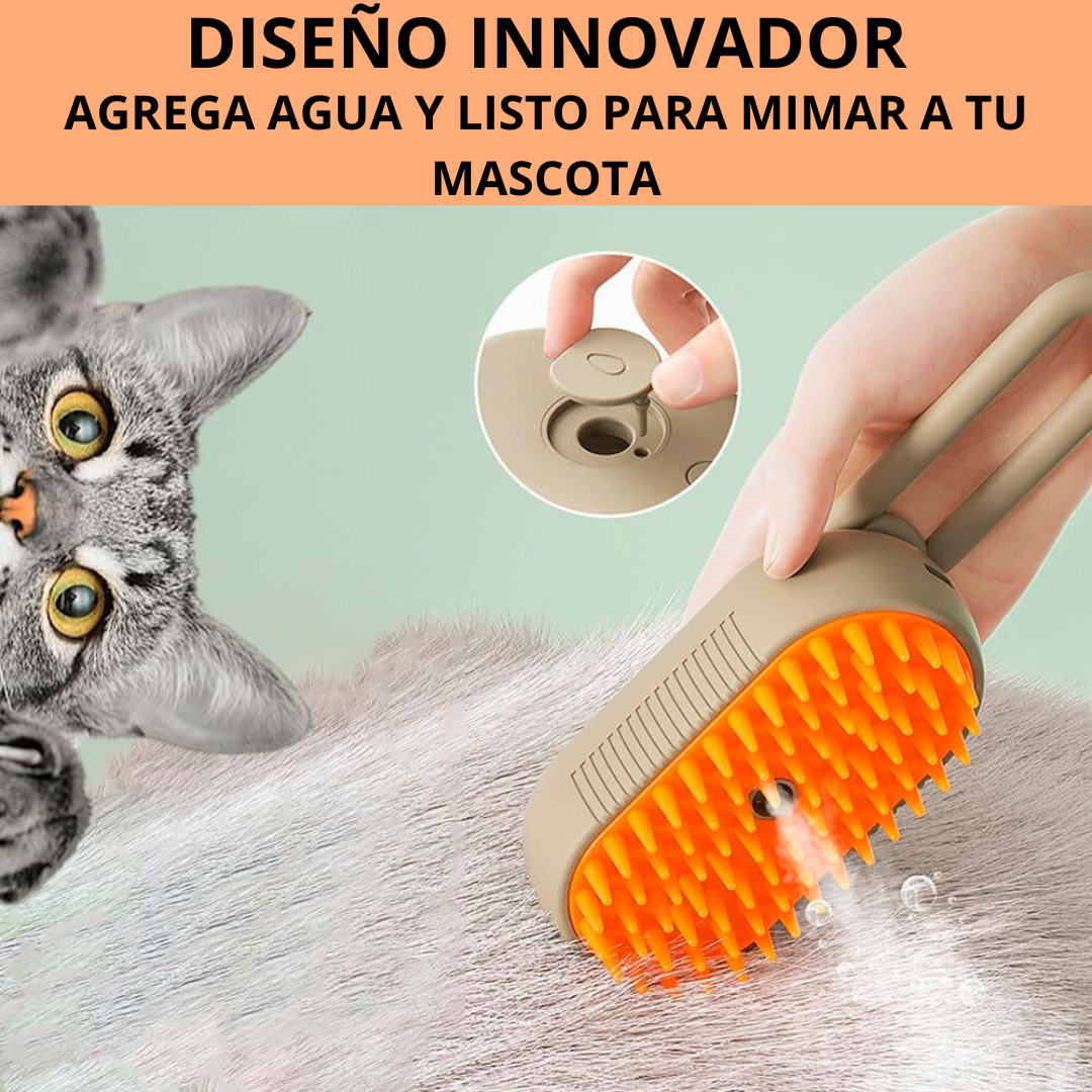 SpaPet+  Cepillo Vaporizador para Mascota