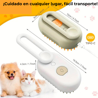 SpaPet+  Cepillo Vaporizador para Mascota