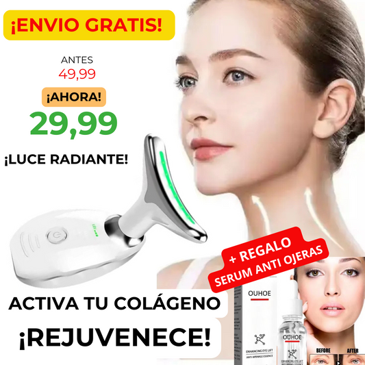 Masajeador Facial Reafirmante SkinLift-Pro + Serum Anti Ojeras