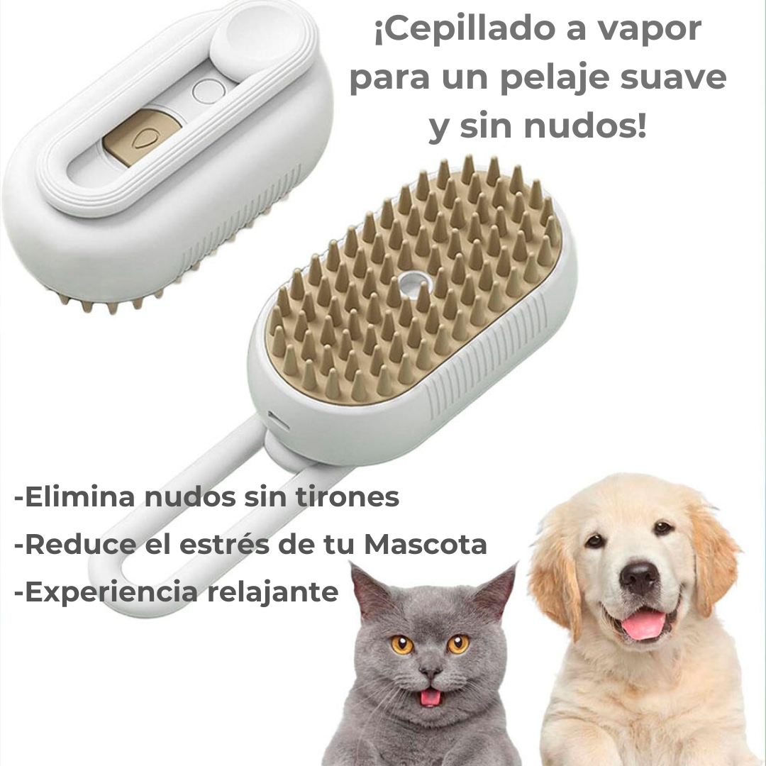 SpaPet+  Cepillo Vaporizador para Mascota